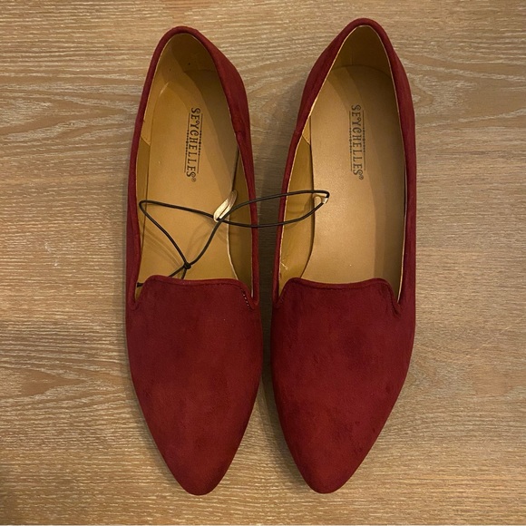 SEYCHELLES Ruby ll Gold Plated Heel Slip On Flats - Picture 1 of 9